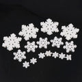New Arrive  19mm  26mm  Flatback  White Christmas Resin Snowflake With Glitter Powder  Scrapbooking Craft DIY