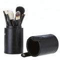 Professional 12pcs Makeup Brushes Kit High Quality Black Wood Handle Foundation and Concealer Brushes for Face Application