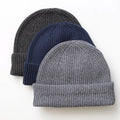 2022 High Quality Woven Label Logo Solid Color Winter Hat Fisherman BeaniesMen Women Wool Acrylic Knitted Beanie