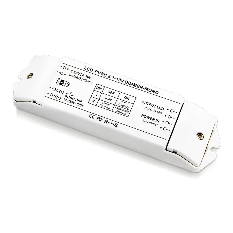 BC-331-10A 12V 24V Push Dim Potentiomer Switch 1-10v Led Dimmer 0-10v LED Driver