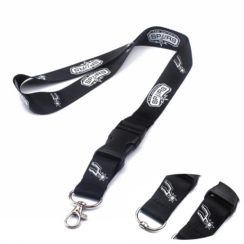 Free Sample Custom Black Nylon Lanyards Screen Printing with Company Logo Design Size Options Available Budget-friendly Option