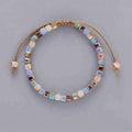 Wholesale 12 Pieces/Dozen 4mm Handmade Crystal Square Beads Bracelet Paracord Smart Bracelet for Women Jewelry