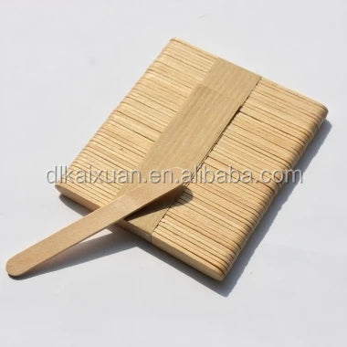 Eco-Friendly Birch Wood Custom Logo Popsicle Ice Cream Sticks