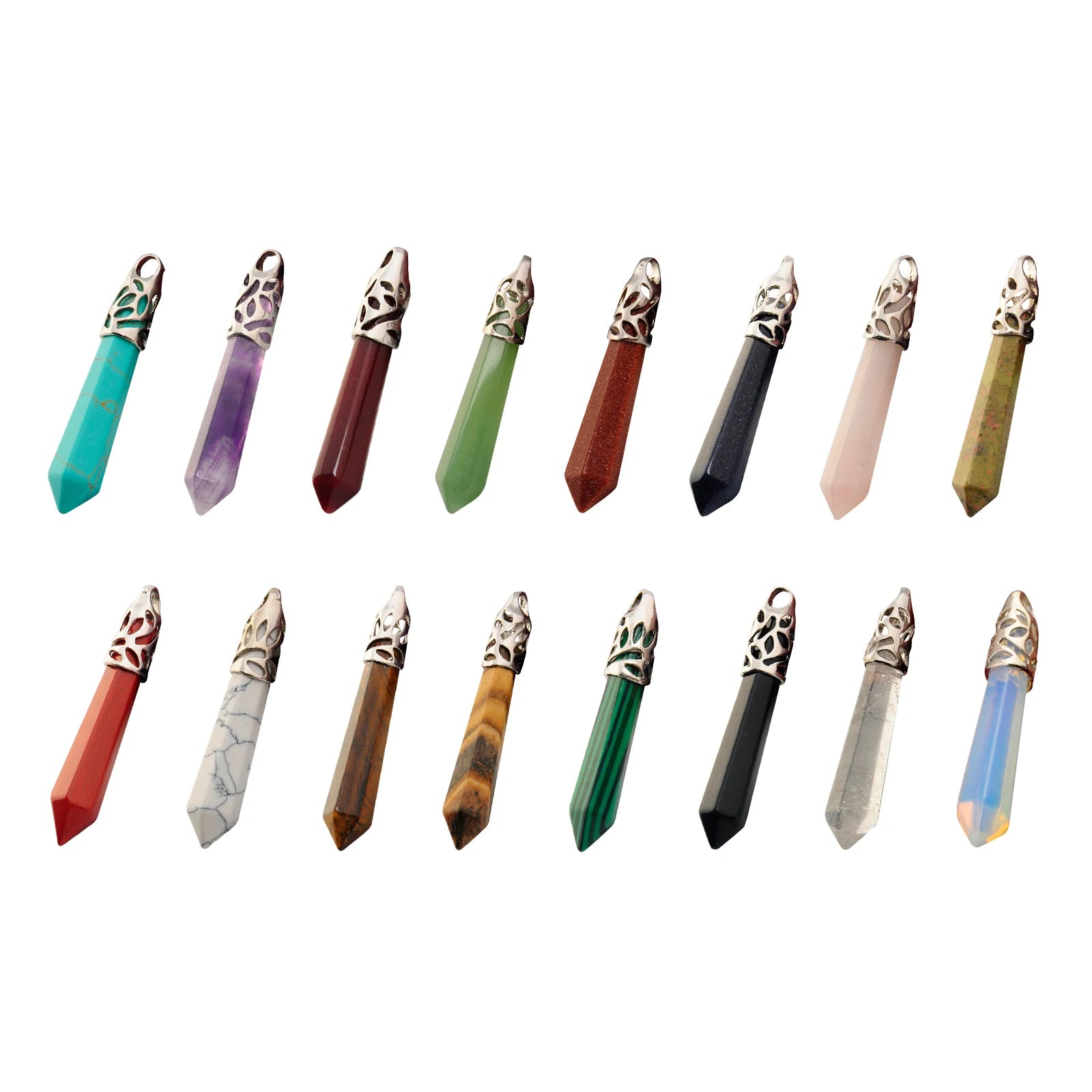 Hexagonal Pendant Men and Women Personality Novel Fashion Necklace to Send Leather Rope