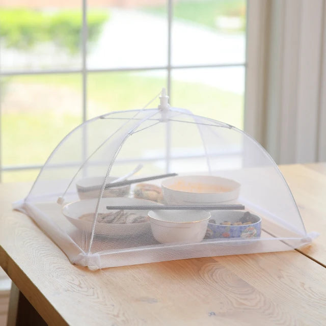 SHIMOYAMA Large Rectangle Folding Pop-up Mosquito Net Mesh Specialty Tool for Umbrella Food Table Cover