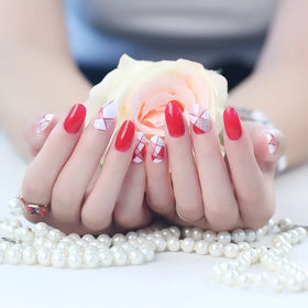 Customize Colorful Wholesale Luxurious French Japanese 2D Plastic Art Nail Sticker