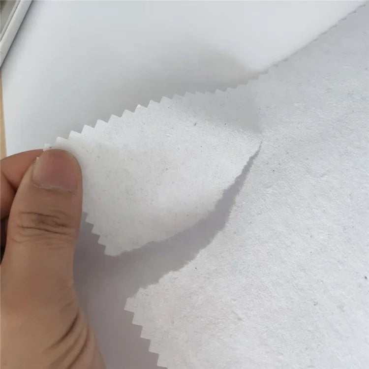 Custom Size 100% Cotton Eco-Friendly Anti-static Water Soluble Nonwoven Fabric for Lace Embroidery