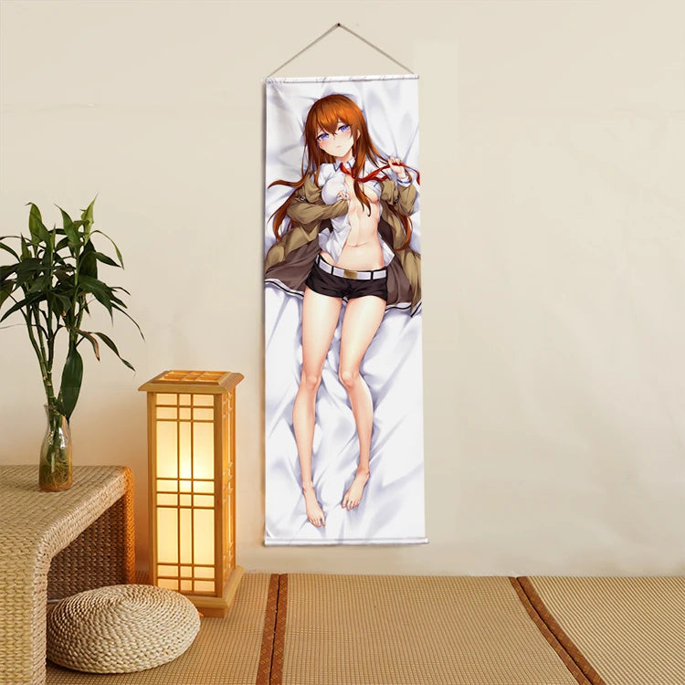 Anime Poster Steins;Gate Wall Scroll Printed Painting Home Decor Japanese Cartoon Decoration Poster