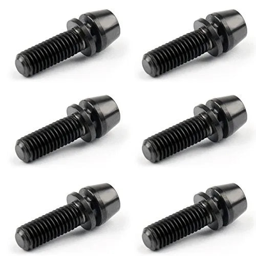 M5 M6 Metric Titanium Aluminum Hex Taper Head Gr5 Bolts Mountain Bike Cycling Headset Screws