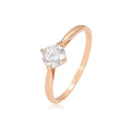 16239 Xuping Diamond Jewelry Fashion Engagement Ring 18K Gold Plated Wedding Rings