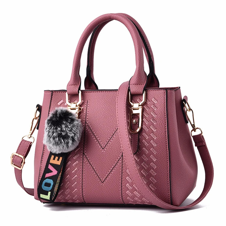 Vintage Pu Leather Large Popular Brand Women Luxury Crossbody Ladies Bags Handbag