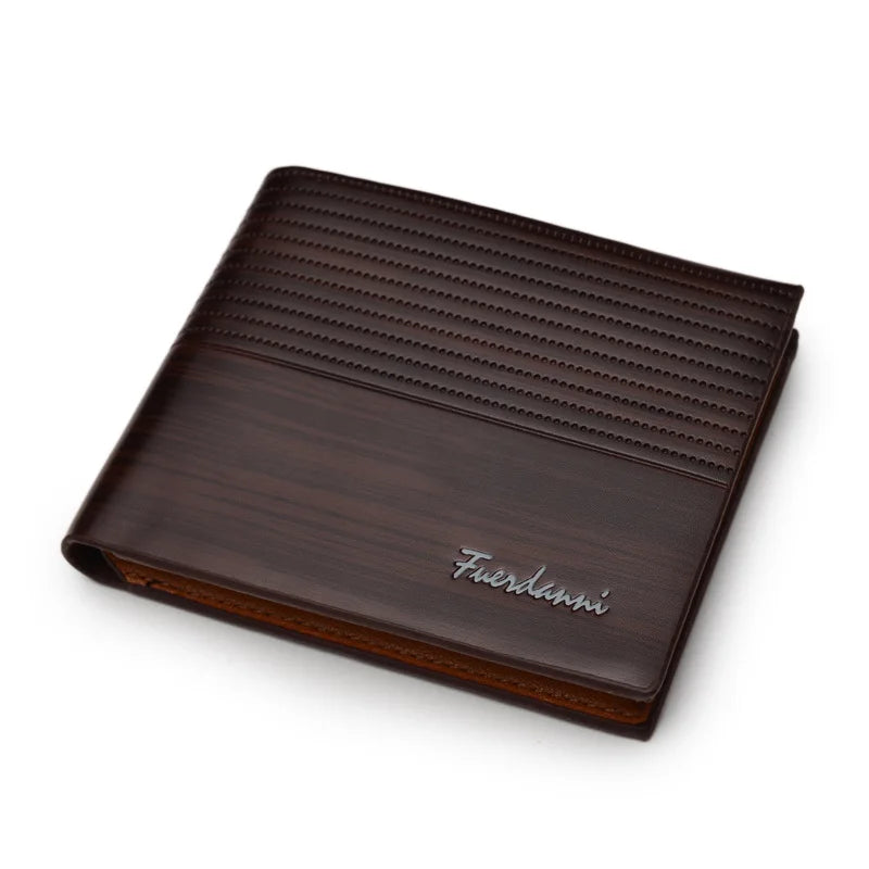 Fashionable Mens Short Wallet Mens Bank Card Purse
