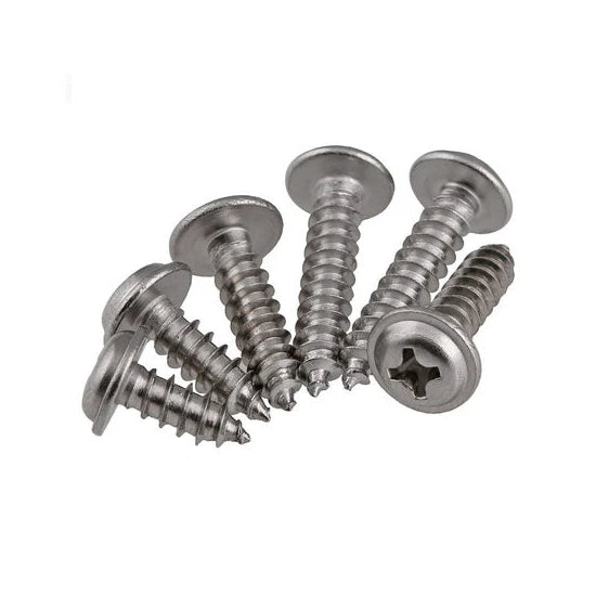 DIN968 Metric Black Oxide Cross Recessed Self Pan Head Tapping Screws with Collar