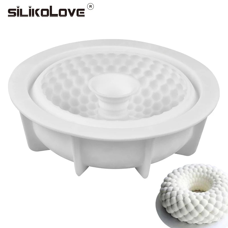 Homemade 3D Silicone Cake Mold Donut Round Shape Mousse Mold Pastry Tool