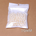 ZHB 10MM Plastic Pearl Beads for Jewelry Making Kids Bulk ABS Beads for Bracelets Charms Necklaces DIY Crafts Accessories