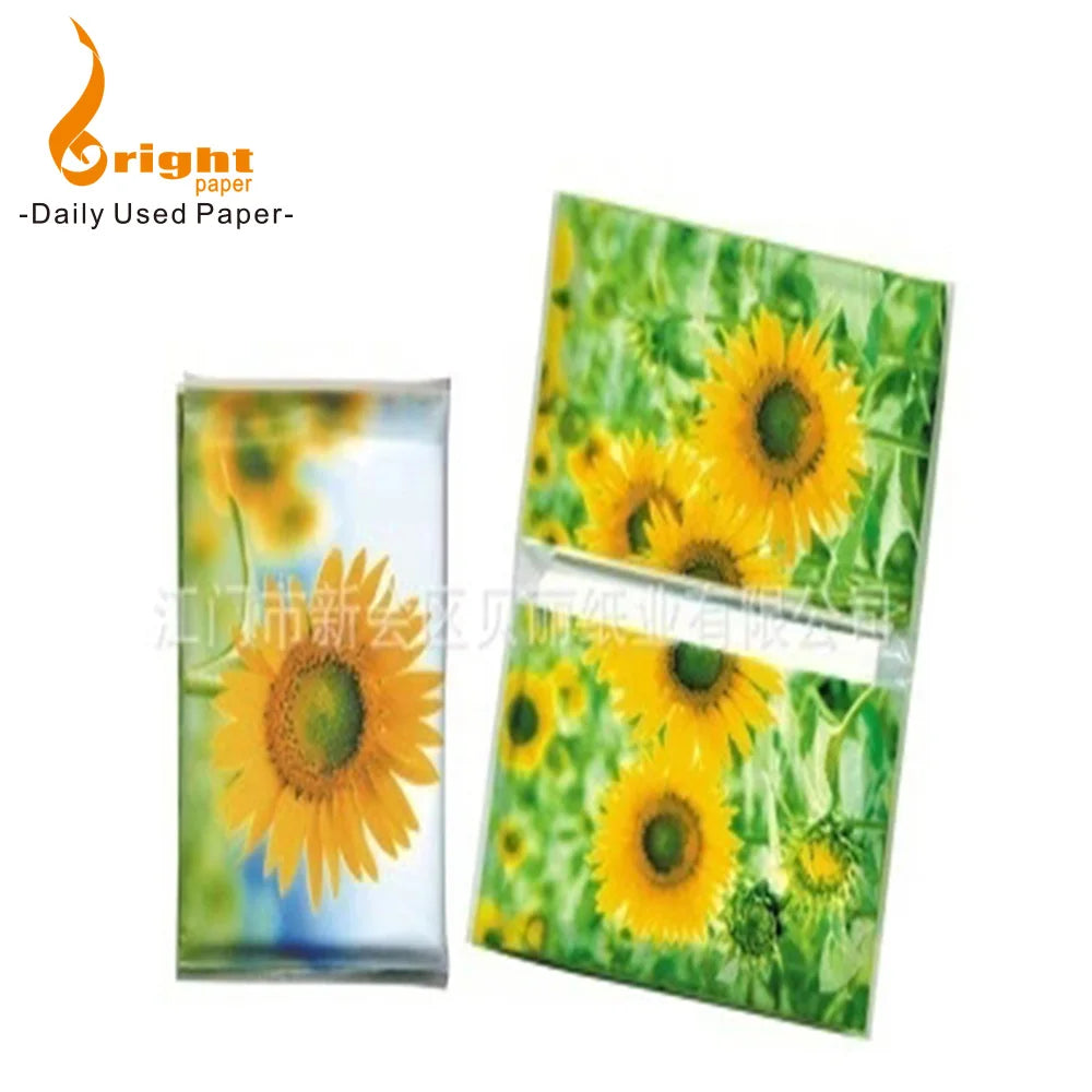Wholesale Customized Advertising Logo Printing Small 3-Ply Tissue Packs Wallet Pocket Promotional Customized Advertising Logo