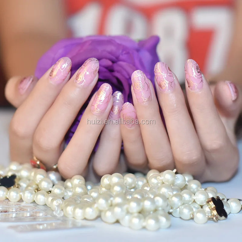 HuiZi Wholesale 2026 Art Christmas Nail Stickers