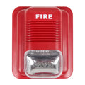 Solar-Powered 15 30V Fire Alarm System with Hooter Alarm Sounder Strobe Light Siren for Home Use
