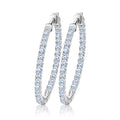 RINNTIN OE137 Cheap Jewelry Wholesale Copper Aretes Cubic Zircon Big Hoop Earrings for Women
