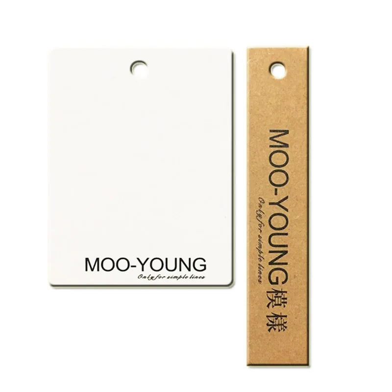 Vintage Eco-Friendly Kraft Paper Hangtags - Custom Sustainable Denim Clothing Tags for Bags and Jeans