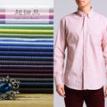 Stripe Polyester Bamboo Yarn Dyed Shirting Fabric 1mm Woven Technics Plain Style Breathable for Boys and Girls for Lining