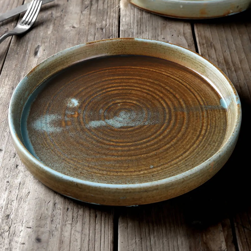 Factory Direct Wholesale Environmentally Friendly Hotel Matte Ceramic Soup Plate hot Sale Restaurant Round Porcelain Plates