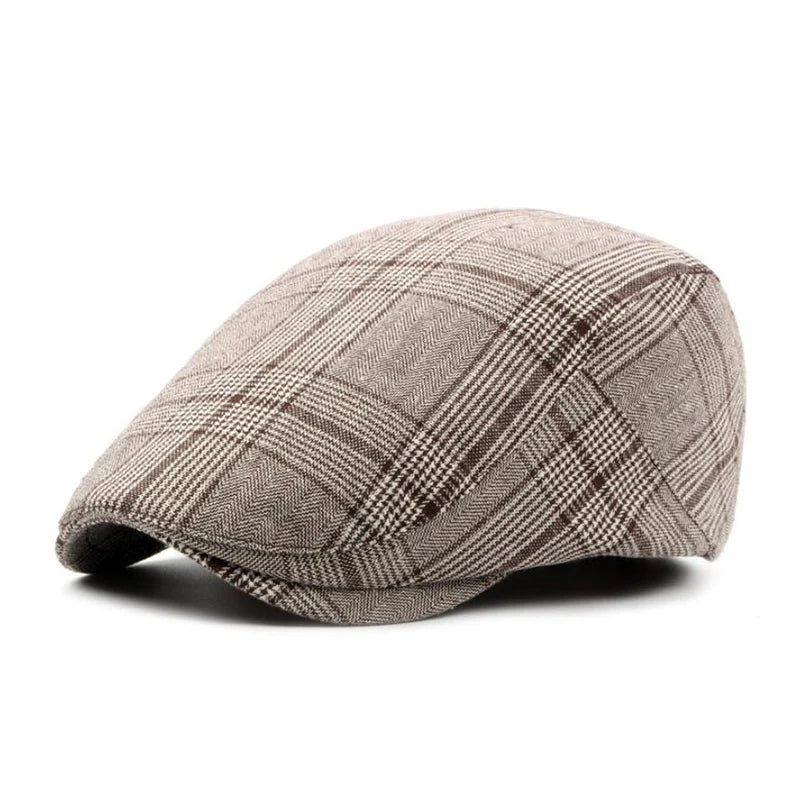 Hot Sale Newsboy Flat Ivy Hat Plain Duckbill Beret Winter Peaked Cap 100% Cotton 3D Embroidery Beach Sports Travel