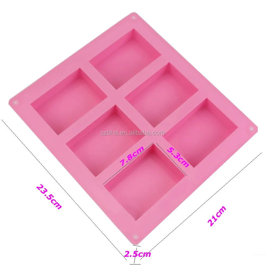 Soap Molding Kitsoap logo Removable Mold rectangle Silicone Soap Mold