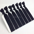 5/8" Fold Over Elastic Band Knotted Hair Tie Black Wholesae Girls Hairband Ponytail Holder Hair Accessories 200pcs/lot