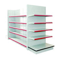 Wholesale Single-Sided Light Duty Steel Gondolas Adjustable Used Warehouse Rack for Supermarket Shelf Cheap Metallic Storage