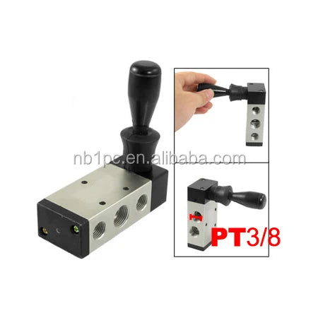 4H310-10 G3/8 5/2 Way Manual Pneumatic Directional Valve Customizable Control Structure OEM Supported