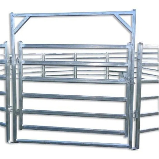 Farm-Durable Horse Arena Panel Livestock Heavy Duty Easily Assembled Outdoor Racecourse Pipe Fence