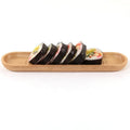 Classical Hot Sell Japanese Handmade Rubber Wood  Sushi  Dish Towel Tray Plate