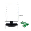 Hot Sale New Product ABS Material Vanity Top Desk Mirror With 16pcs LED Lighted Powered by USB Battery Customized Packaging
