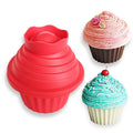 Big Size 3pcs Heat Resistant Silicone Giant Cupcake Mold Safe Lovely Giant Cake Mold Tool