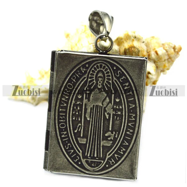 High Quality Secret Box Necklace Jewelry Stainless Steel Pendant Locket