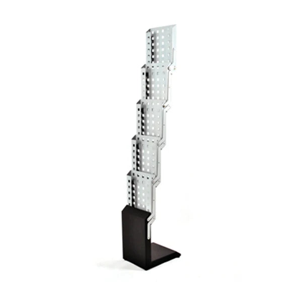 Portable A4 Steel Mobile Flyer Shelf Stand Holder Eco-Friendly Foldable Catalogue/Banner Stand Carry Bag/Case for Display Racks