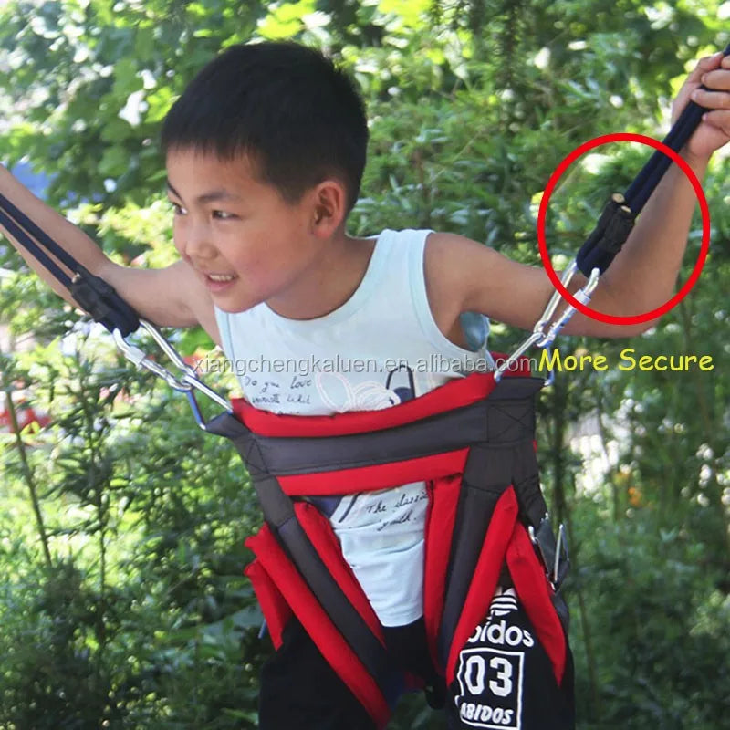 Hot Selling KALUEN Rectangular Indoor/Outdoor Bungee Jumping Bed for Children Adults PP Material Trampoline 2m*2m*4m