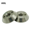 OEM Stainless Steel 316 Nickel Plated Passivated CNC Machined Precise M8 Two 2 Hole Security Nut for Healthcare Applications