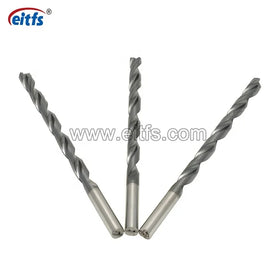 Customize 8D Long Shank Solid Carbide Single Flute Taper Twist Drill Bit with Black Oxide Finish 3-40mm Dia CNC Manufacturer
