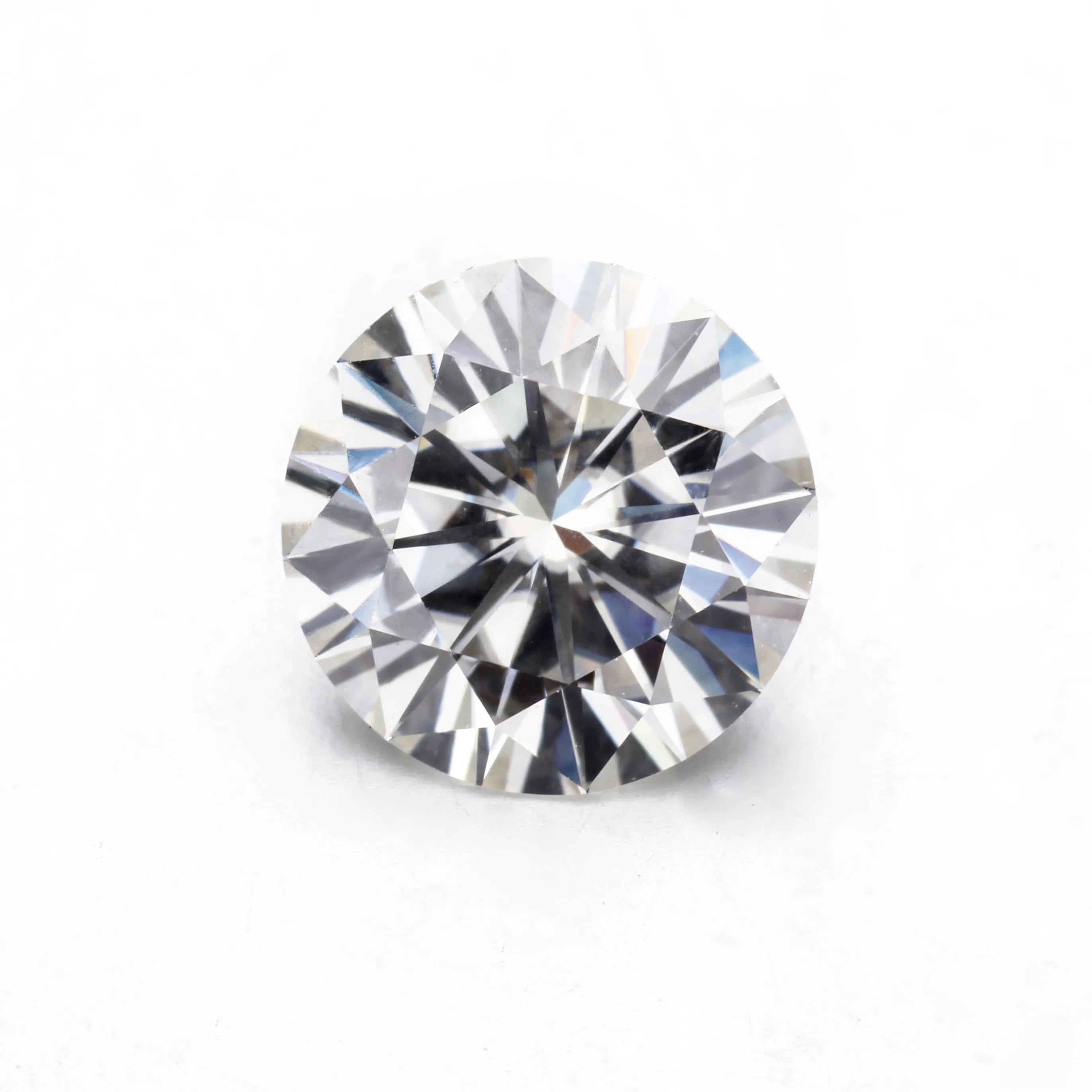 StarsgemTop Quality Star Cut Moissanite Round Diamond Cut Clearance 2 Carat 8.0mm Def Colorless Moissanite