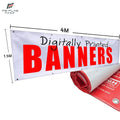 Custom Size Color Design Portable Waterproof UV Resistant Fence Outdoor Wall Digital Printing Advertising PVC Vinyl Signs Banner