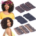 New Style Synthetic Loose Bouncy Curl Braiding Hair Extension Spring Crochet Saninya Curl Length 10inch 20inch 6-18mm Diameter