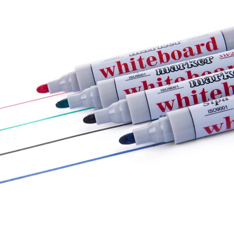 SW228 Low Odor Dry Erase Markers Whiteboard Marker Pen with Chisel & Round Tip for Writing & Highlighting