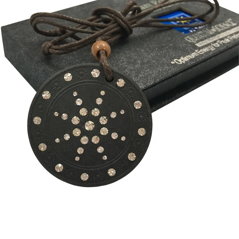 Japanese Quantum Scalar Energy Pendant for Children Lava Stone Super Star Constellation Design Black Fashion Pendants Charms