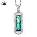 Best Seller 925 Silver Crystal Jewelry Necklace for Women Elegant Halsketten for Women's Elegant Crystals
