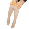 Wholesale Women's Winter Leggings One Size Stretchy Patchwork Trousers High Waist Warm Plus Velvet Black Pants