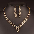 Jewelry Accessories African Gold Plated Crystal Bridal Jewelry Sets