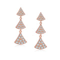Wholesale Geometry Style Dangle Fine Jewelry Wedding Gift Styling 925 Sterling Silver Christmas Earrings Women