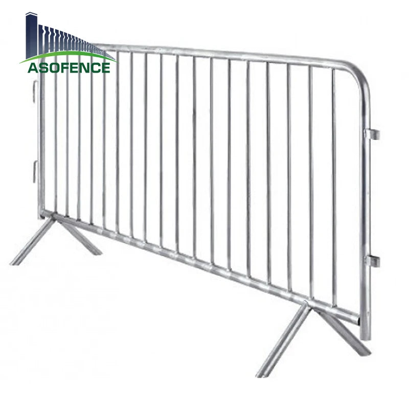 Low Price Portable Event Temporary Barrier Fence /tubular Road bar Barrier/site Steel Crowd Control Barricade